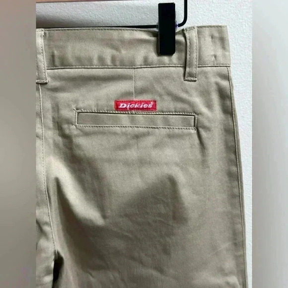 NEW | Vintage 1999 Dickies Girl Khaki Low Rise Flare Pants | Women’s Size 5 Y2K - Picture 8 of 10
